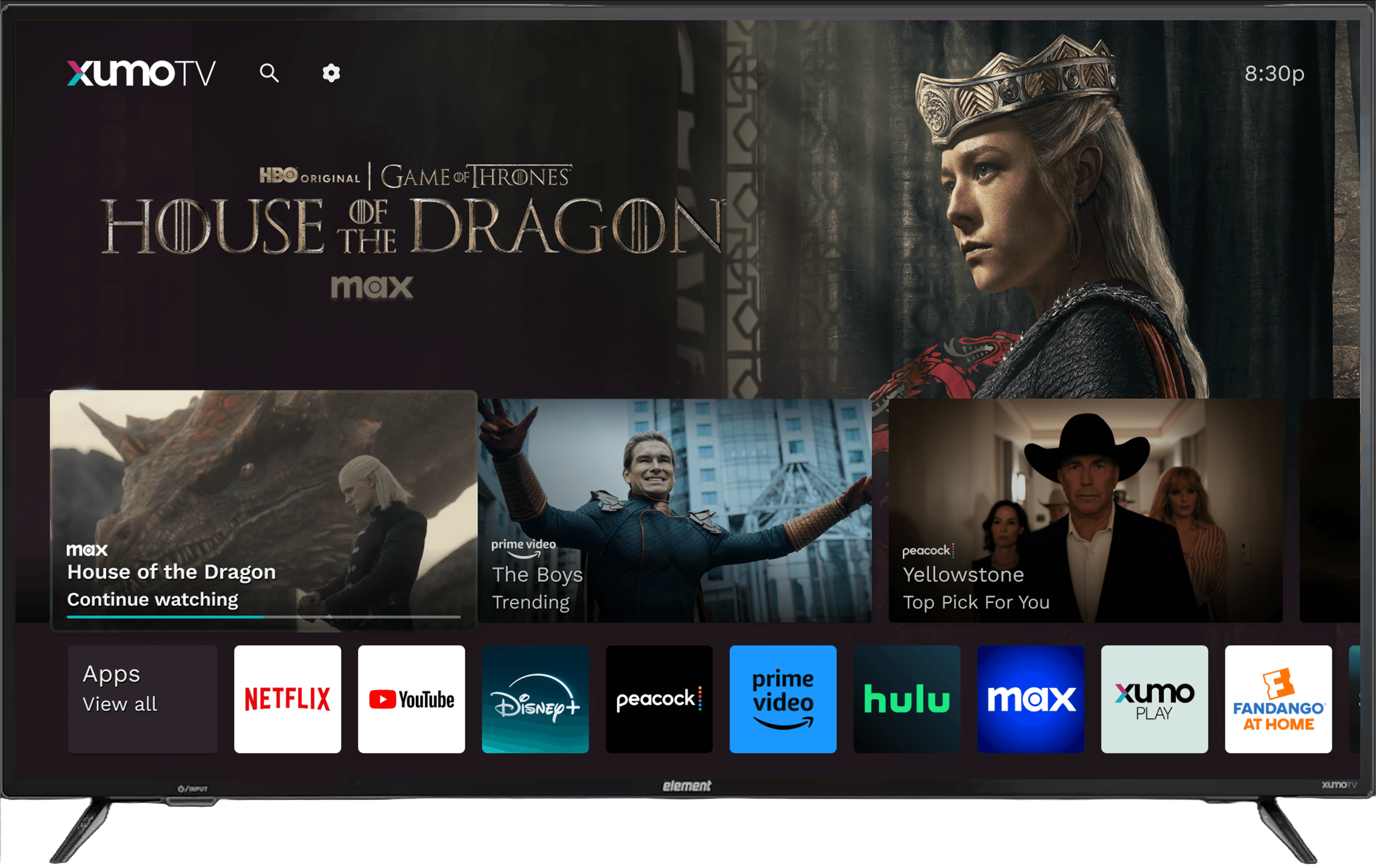 Image of 4K UHD Element Xumo TV